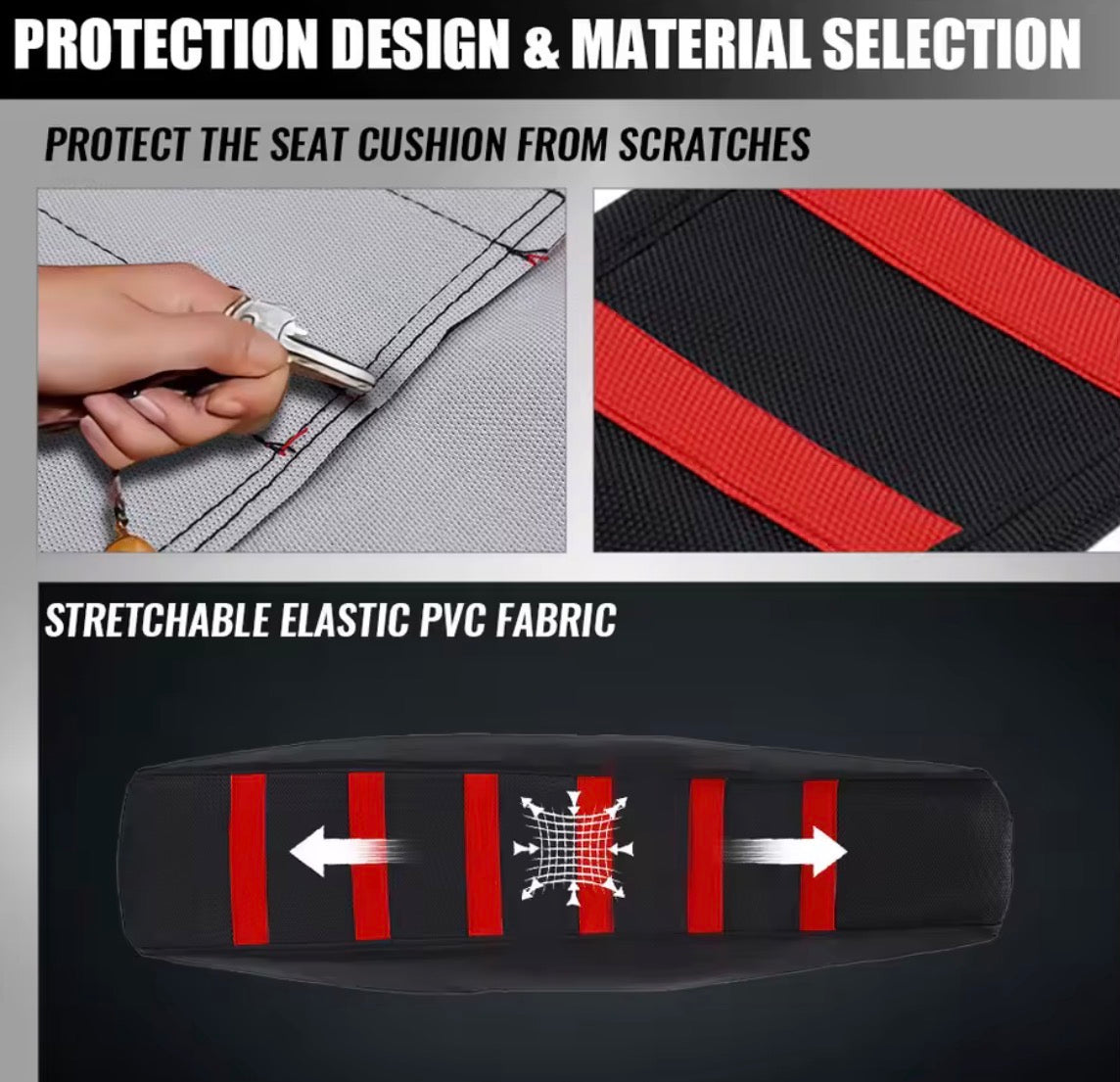 Black Seat cover, for all e-bikes (super easy install)