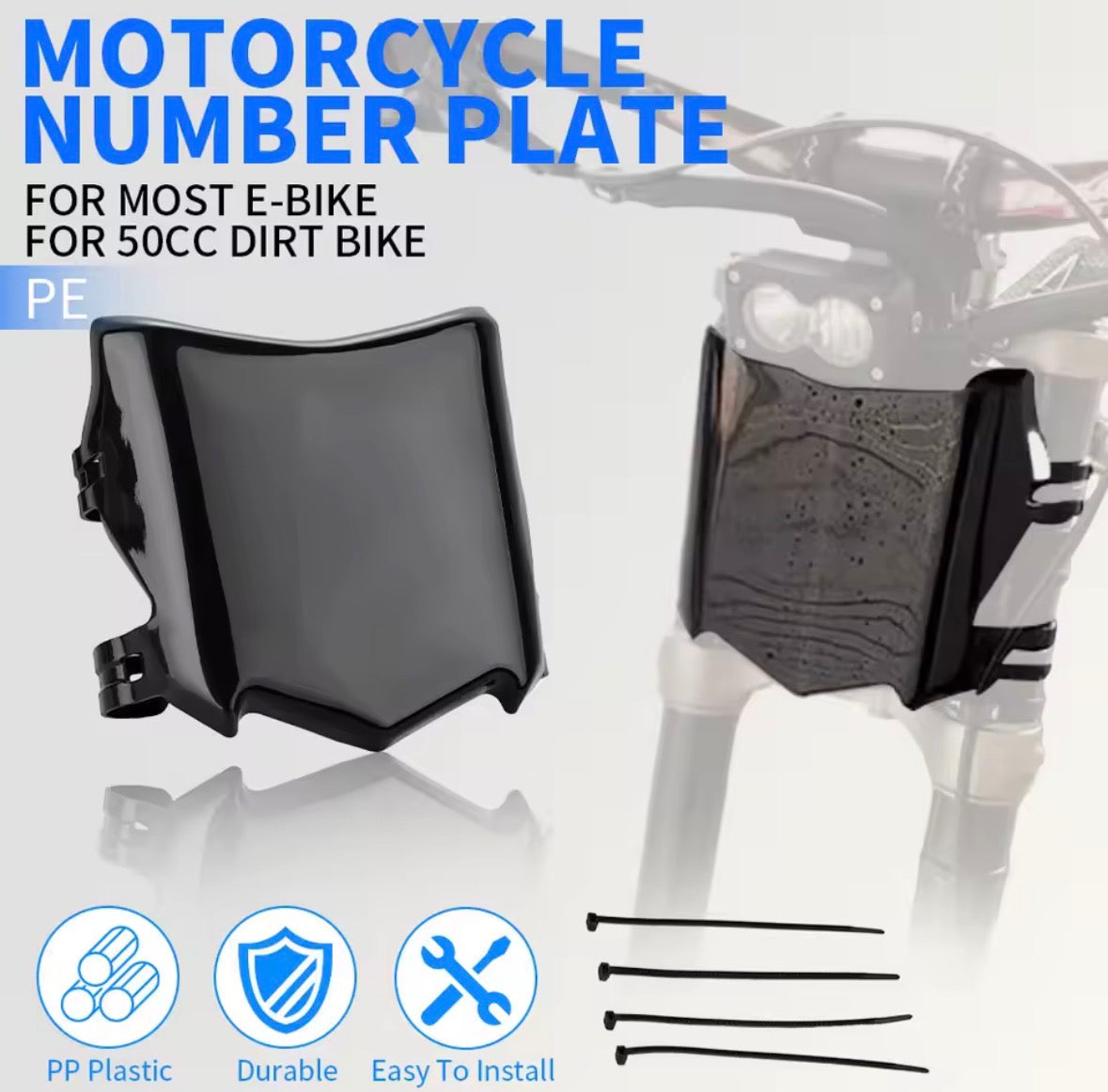 GLOSSY MOTOCUTZ PLATE